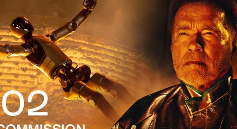 Videón, ahogy a valóságban is megcsinálja a Terminator 2 drámai végjelenetét Arnold Schwarzenegger