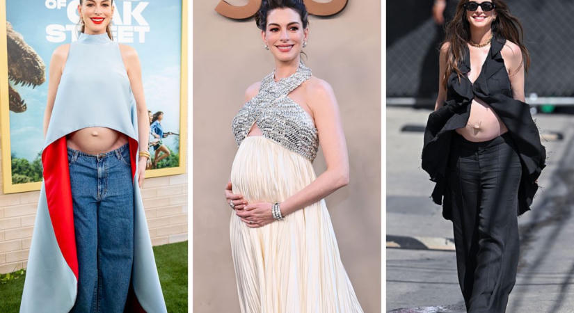 Anne Hathaway új szintre emelte a kismamadivatot