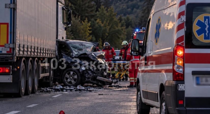 Egy ember meghalt, ketten megsérültek egy balesetben Alsóverecke közelében