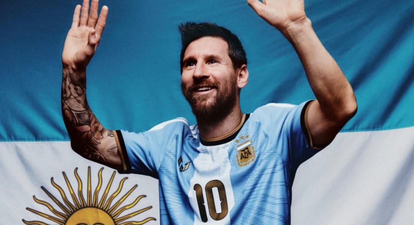 Ebben az egyedi mezben fog pályára lépni az argentin válogatott Lionel Messi búcsúmeccsén