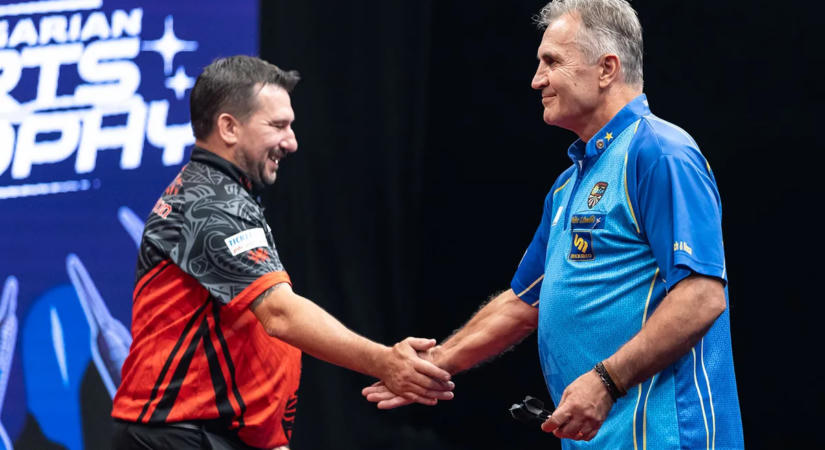 Kádár remekül játszott Clayton ellen, de ő is és Major is kiesett a Hungarian Darts Trophyn
