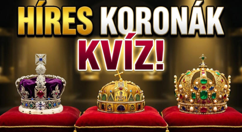 Kvíz: Lefogadom, hogy a 6-ból hármat elrontasz! Felismered a világ leghíresebb koronáit?