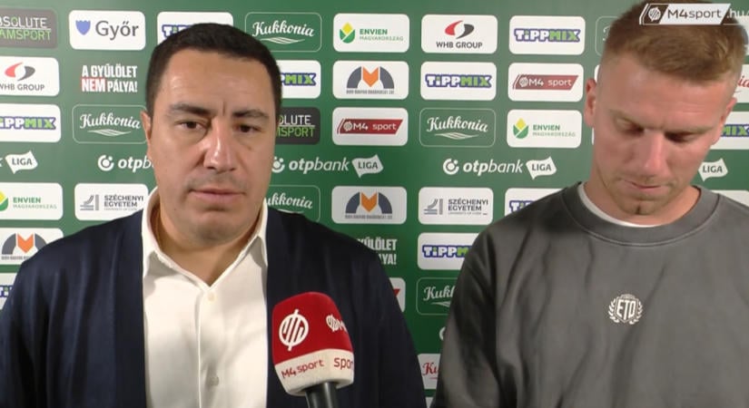 Az ETO edzője: Pár napja mi voltunk a futball szégyene, most meg a tabella elején vagyunk