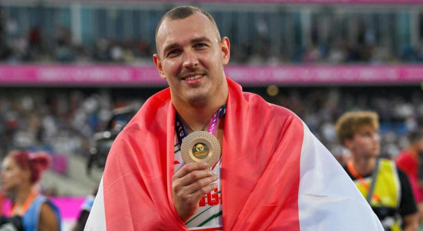 A kalapácsvető Halász Bence országos csúccsal Európa-bajnok