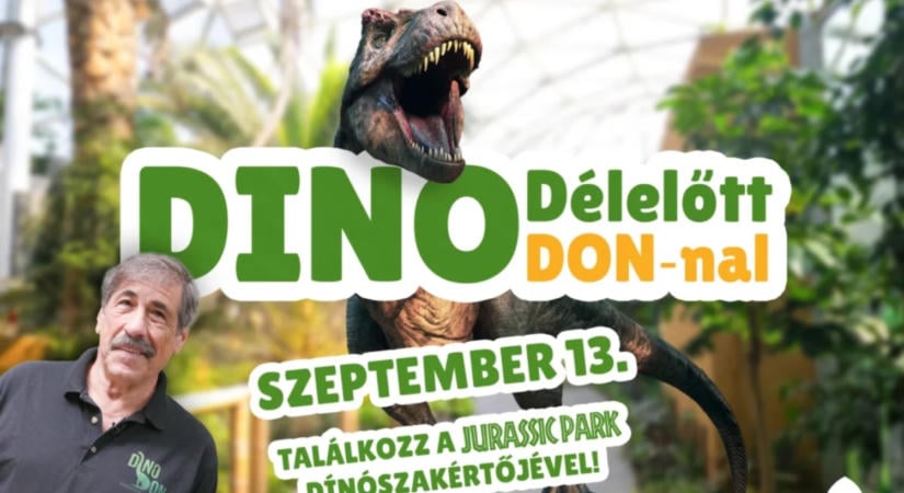 Dínó délelőtt a budapesti állatkertben