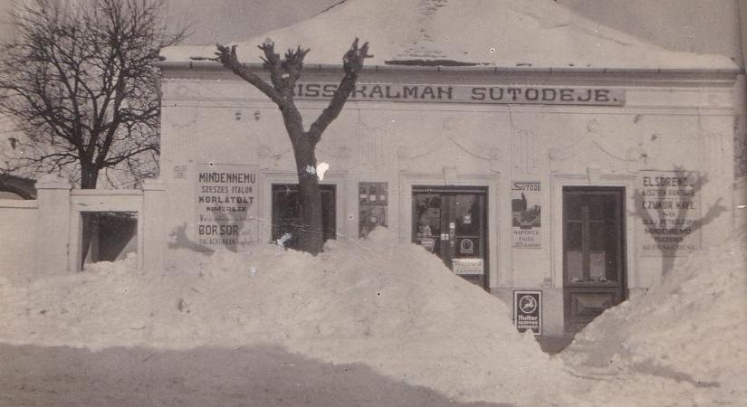 Mínusz 30 fok és két méteres hótorlaszok, ilyen volt a tél a Rábaközben 1929-ben