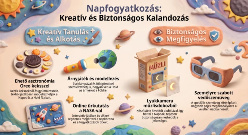 6 ötlet a napfogyatkozás kapcsán kicsiknek és nagyoknak