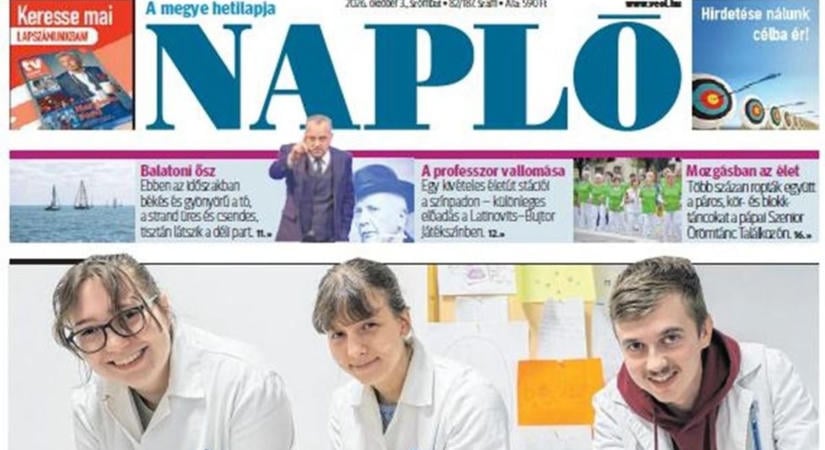 Friss hírek, események és sztorik a Napló október 3-ai számában
