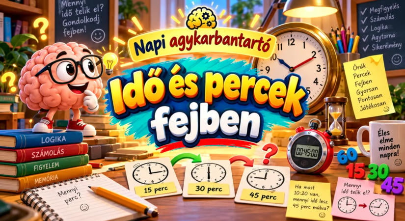 Napi agykarbantartó: Idő és percek fejben