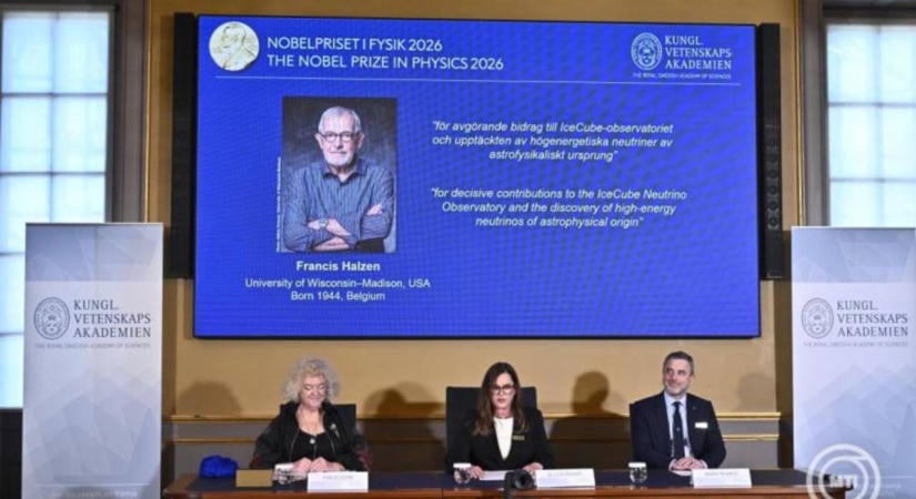Fizikai Nobel-díjat kapott Francis Halzen az IceCube Neutrínóobszervatóriumért