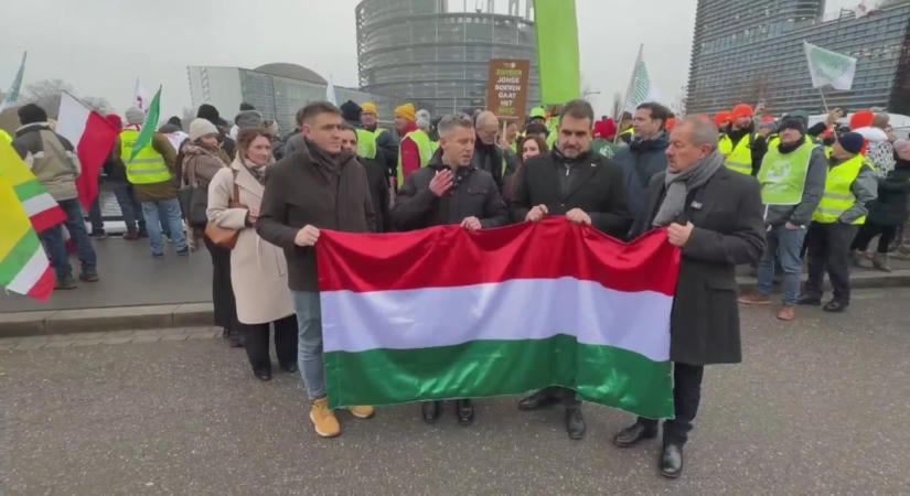 Repülőjegyet, szállást és napidíjat is kaptak a Strasbourgban tüntető gazdák