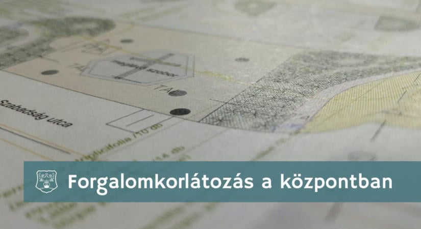 Forgalomkorlátozás a jánossomorjai városközpontban