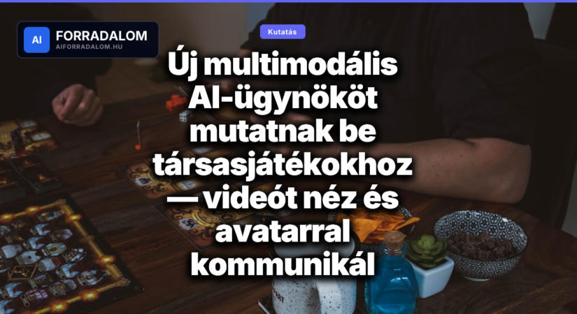 Új multimodális AI-ügynököt mutatnak be társasjátékokhoz — videót néz és avatarral kommunikál