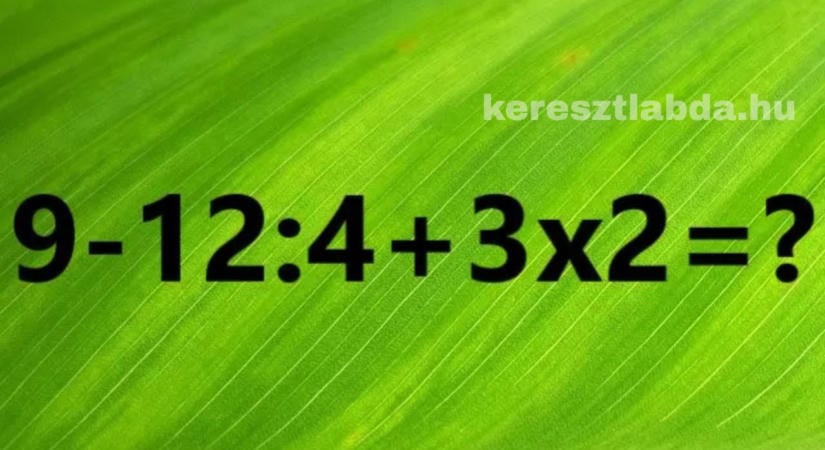 Matek feladat: Tudod, mi jön előbb, az osztás vagy a kivonás?