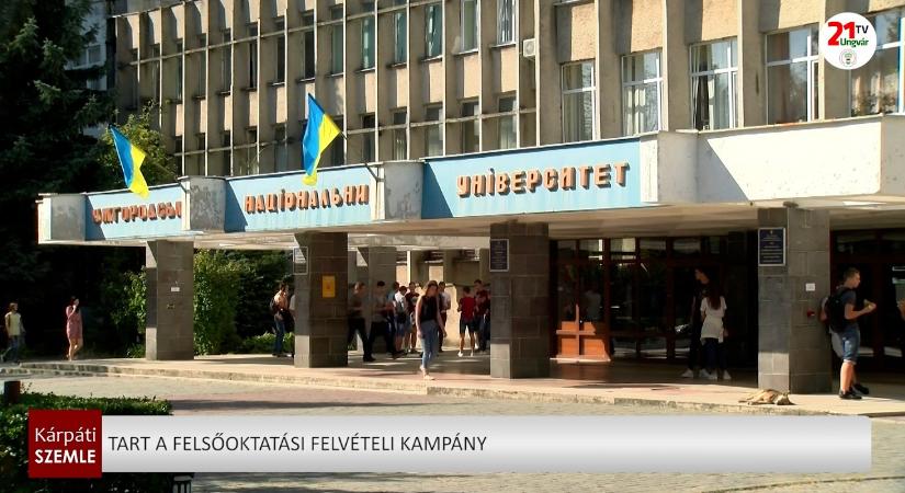 Tart a felsőoktatási felvételi kampány (videó)