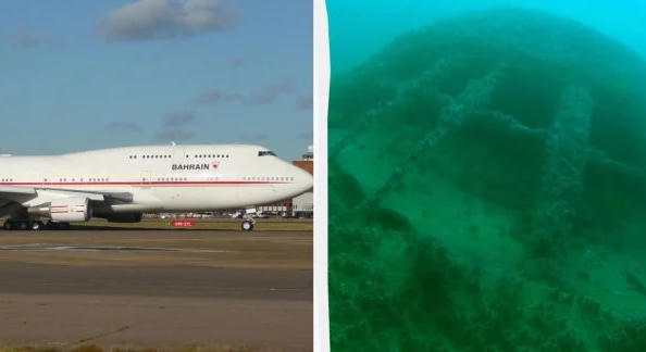 Bahrein szándékosan süllyesztett el egy hatalmas Boeing 747-est