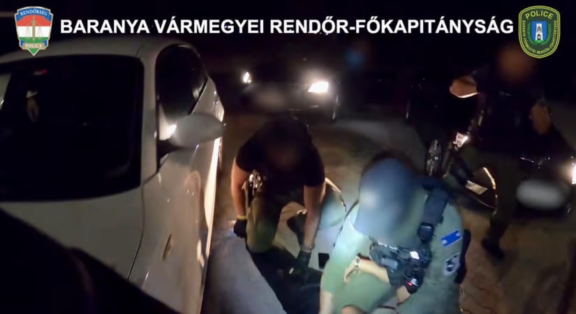Díler után újabb dílert fogtak a baranyai rendőrök – VIDEÓ