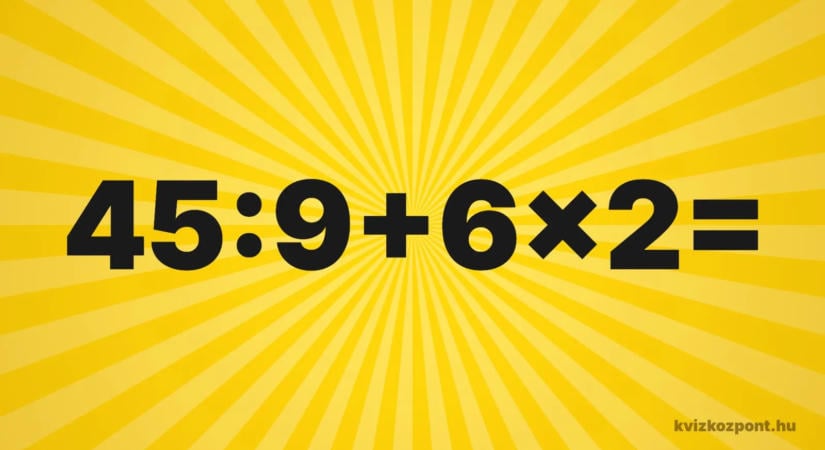 Matek feladat: 45:962. Osztás, szorzás és összeadás egy sorban
