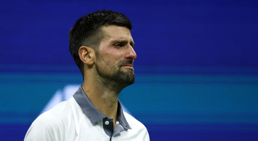 US Open: Djokovics hányt, sírt, majd kiesett első fordulóban