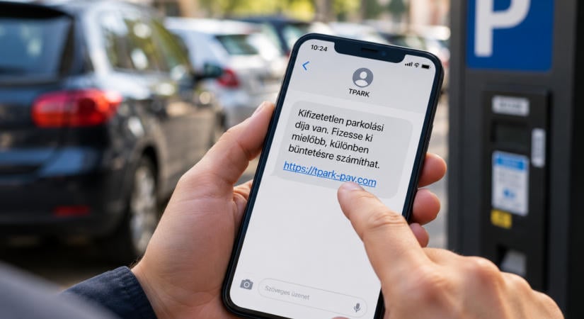 Kifizetetlen parkolásról kapott SMS-t? Ne kattintson a linkre!
