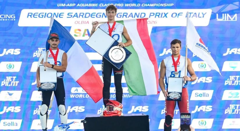 Jet-ski-vb: Jászai Csongor arany-, Kasza György ezüstérmes lett