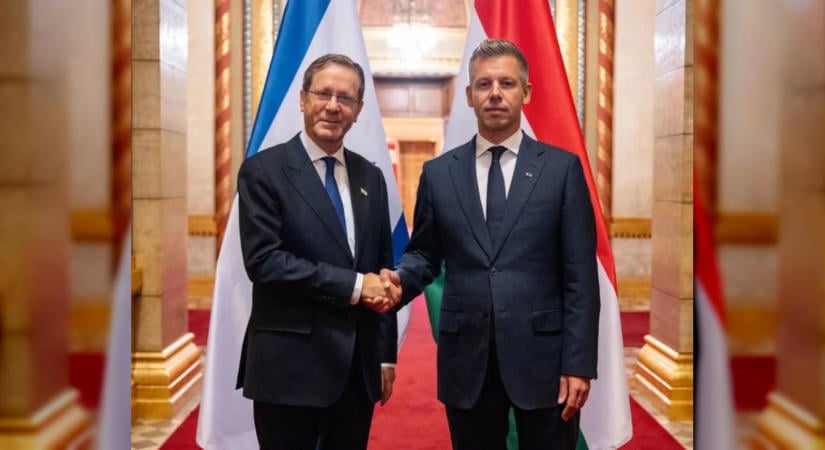 Budapesten tárgyalt Jichák Hercog izraeli elnök, Magyar Péter is fogadta