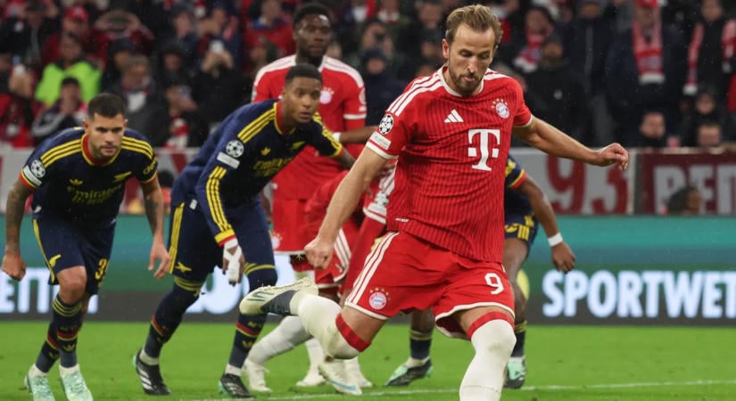 Kane sorozatban a 10. BL-mérkőzésén is betalált, de így sem tudta megverni a Bayern az Arsenalt