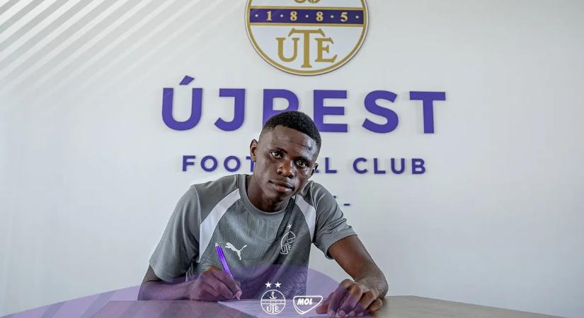 Ghánai U-válogatott csatárt igazolt az Újpest – hivatalos