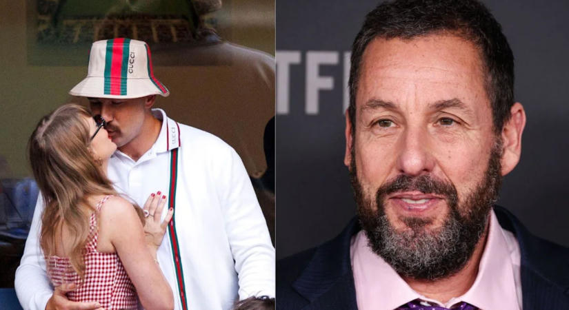 Travis Kelce szerint Adam Sandler tette igazán felejthetetlenné Taylor Swifttel tartott esküvőjét