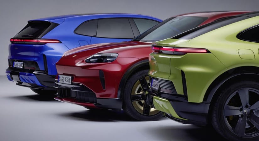 Gombnyomásra nyitja ajtajait és vezeték nélkül is tölthető a legújabb elektromos Porsche