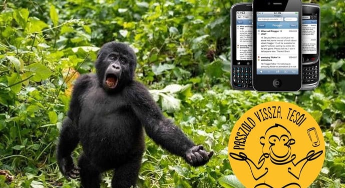 Tízezer régi mobil a cél a gorillák élőhelyének védelmében