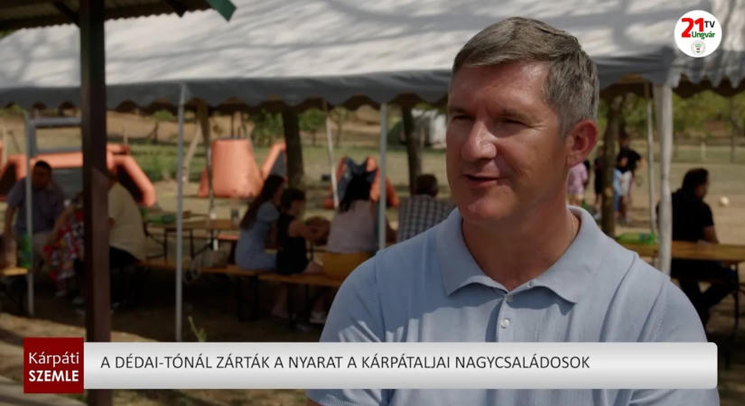 A Dédai-tónál zárták a nyarat a kárpátaljai nagycsaládosok (videó)