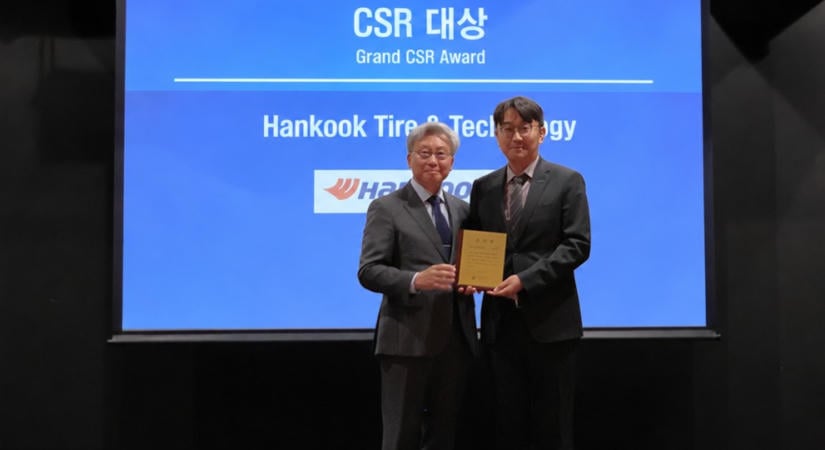 A Hankook Tire nyerte a fődíjat a magyarországi koreai vállalatok számára megrendezett 2. CSR-díjátadón