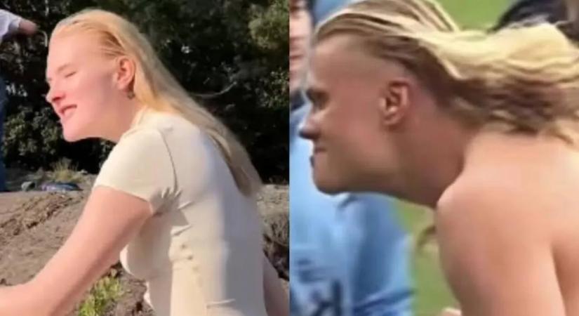 „Ő az elveszett ikertestvérem” – Haalandot utánozva robbant be a svéd modell