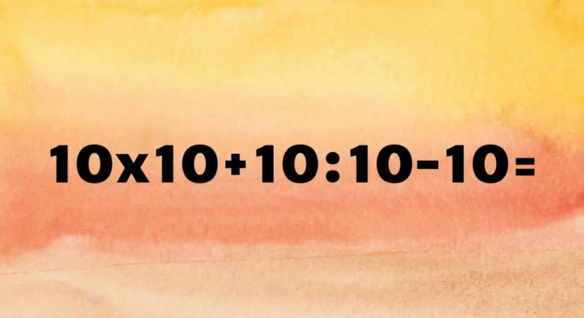 Napi matematika feladat: 7 másodperced van megoldani, menni fog?