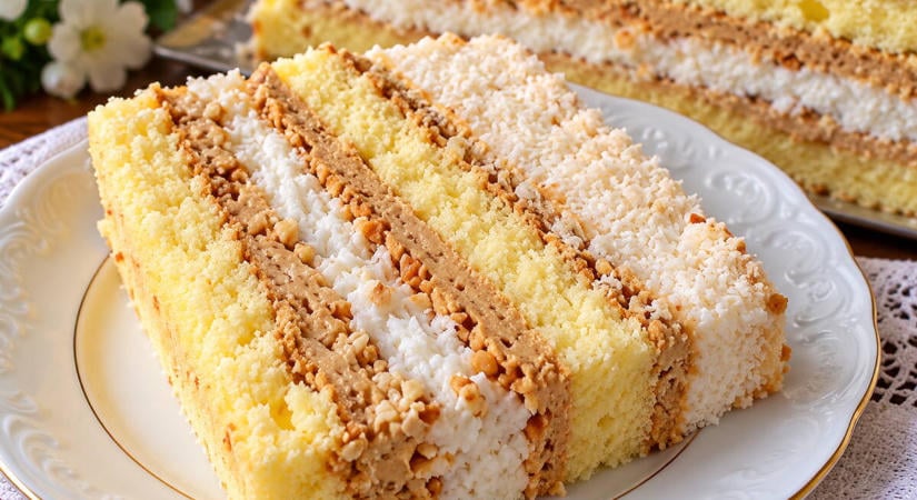 A torta, ami eltűnik a tányérokról pillanatok alatt: Raffaello szelet