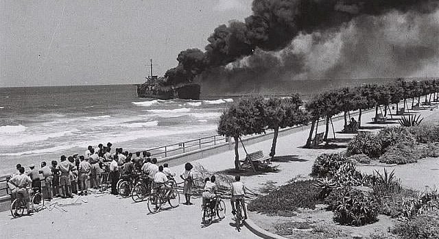 Megtalálták az 1948-as véres hatalmi konfliktusban elsüllyesztett Altalena fegyverszállító hajó roncsát
