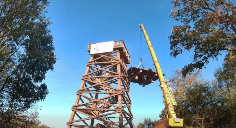 Daru a bakonyi hegy tetején: bontják a kilátót, mutatjuk, mikor juthatsz el hozzá utoljára (videó)