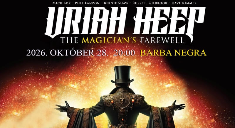 A Uriah Heep búcsúturnéja októberben Budapestre érkezik