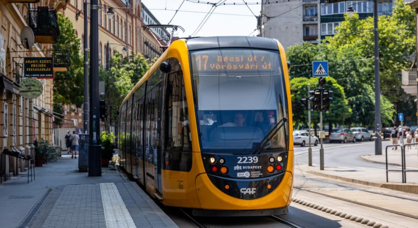 Karbantartás miatt változik a 17-es, 19-es és a 41-es villamosok közlekedése a hétvégén