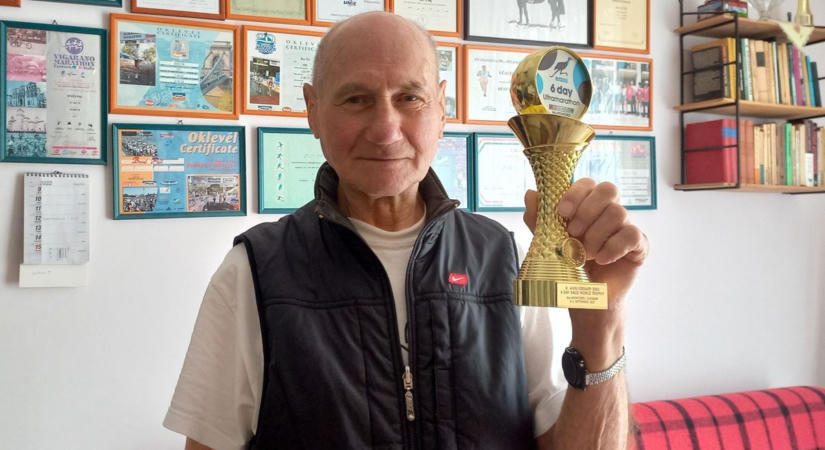 Pali bácsi 87 évesen is bírja: 355 kilométert tolt le az ország legidősebb ultrafutója
