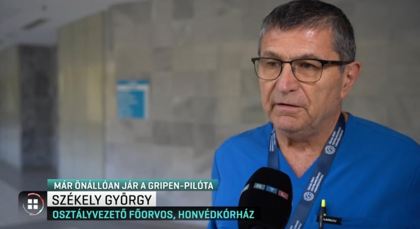 Jókedvű és optimista a hétfői Gripen-baleset pilótája