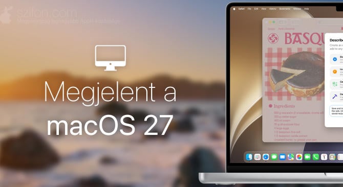 Megjelent a macOS 27 Golden Gate – Siri AI, AI az appokban, Liquid Glass csúszka, és sok más egyéb