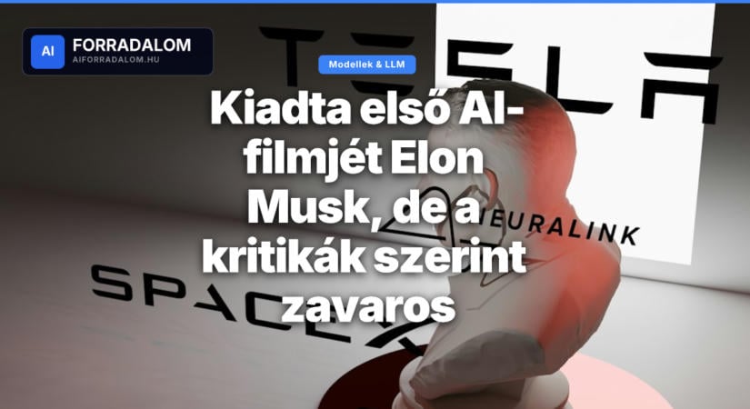 Kiadta első AI-filmjét Elon Musk, de a kritikák szerint zavaros