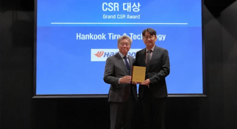 A Hankook Tire nyerte a fődíjat a magyarországi koreai vállalatok számára megrendezett 2. CSR-díjátadón
