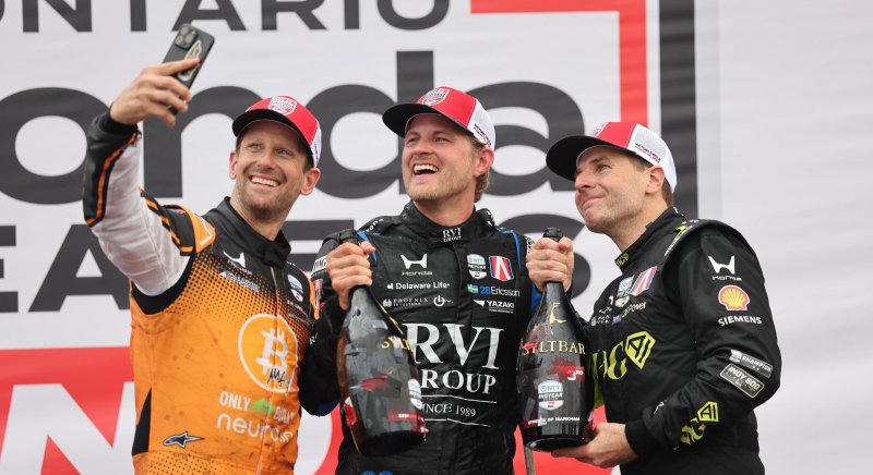Ericsson nagy hajrával győzte le Grosjeant az első markhami IndyCar-futamon