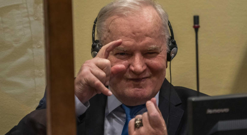 Meghalt a háborús bűnök miatt életfogytiglani börtönre ítélt Ratko Mladic