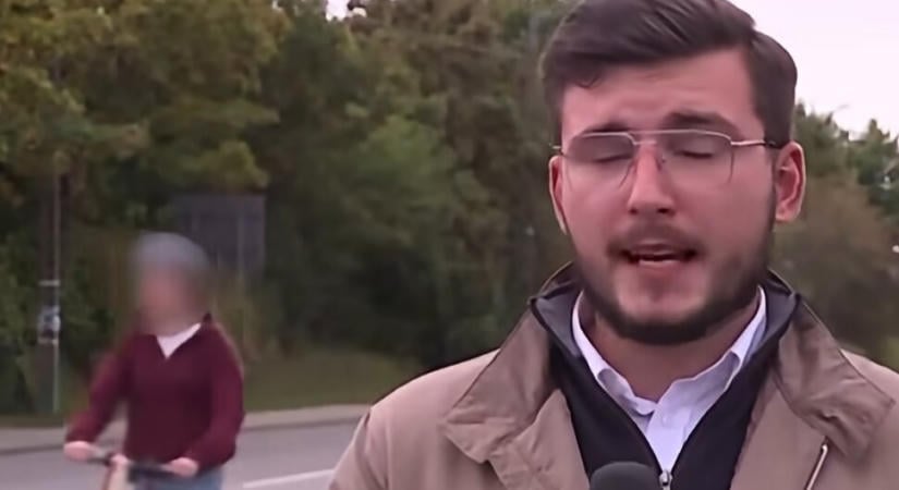 Fekete Audi ütött el egy rollerezőt adásban