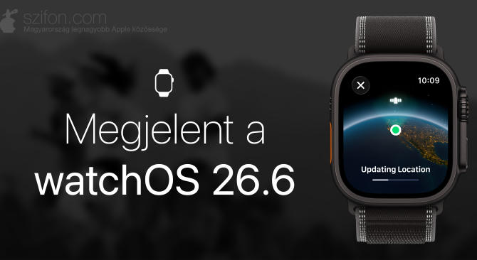 Megjelent a watchOS 26.6 – elsősorban 100 sebezhetőség orvoslása