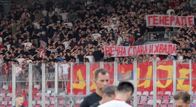 Népirtásért elítélt háborús bűnösre emlékeztek a belgrádi ultrák, a klub is megosztotta a fotókat